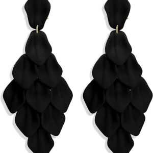 BESTEEL Acrylic Petal Statement Earrings for Women