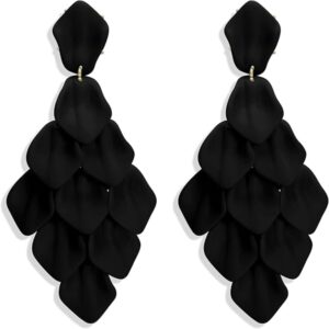 BESTEEL Acrylic Petal Statement Earrings for Women
