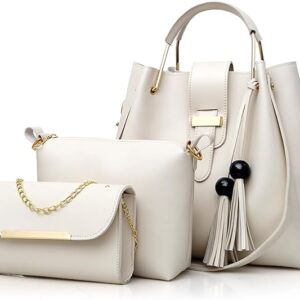 Homarket 3-Pack Purses and Handbags for Women