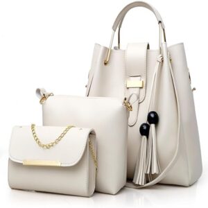 Homarket 3-Pack Purses and Handbags for Women