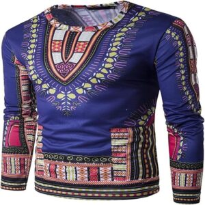 Men's Dashiki Long Sleeve T-Shirt
