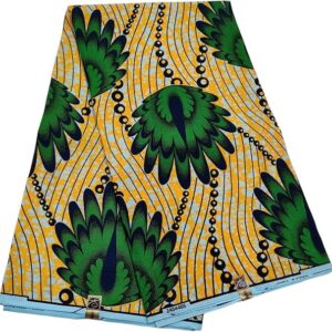 African Fabric 6 Yards Printed Wax Cloth